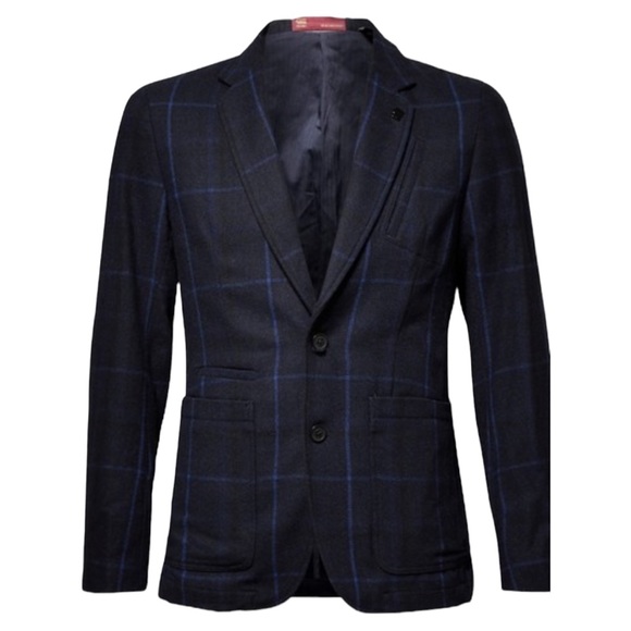 G-STAR RAW Wool Varve Blazer Hunt Check Size L NWT - Picture 7 of 12